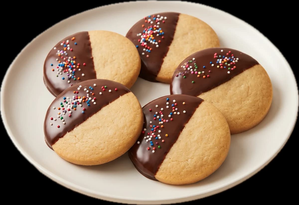 Biscuits trempés au chocolat