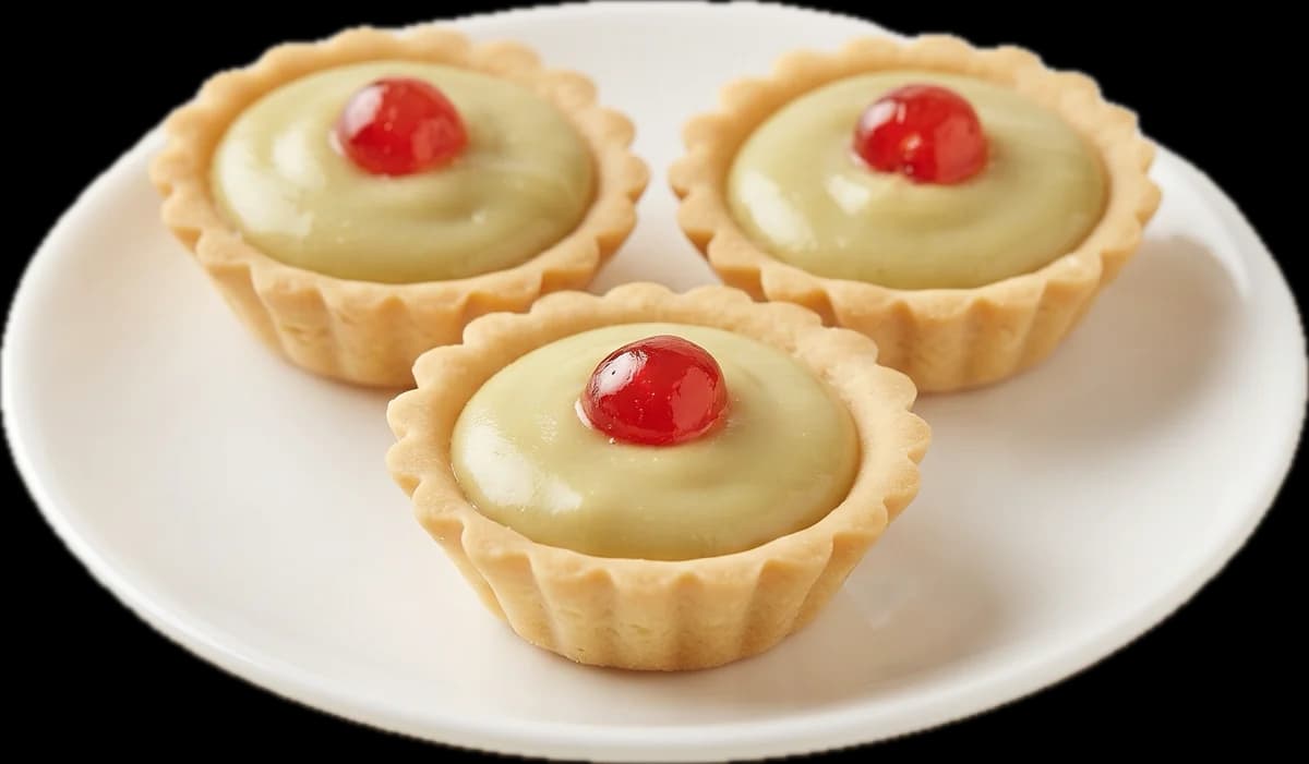 Tartelettes crème et cerise